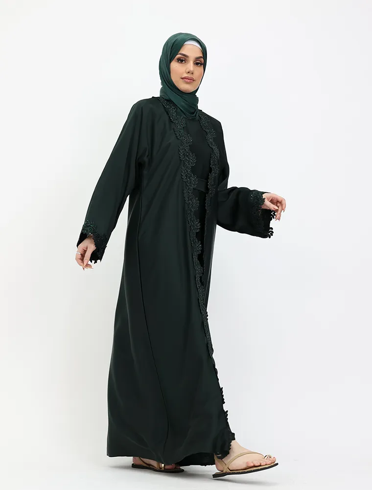 Green 2 Piece Amara Abaya